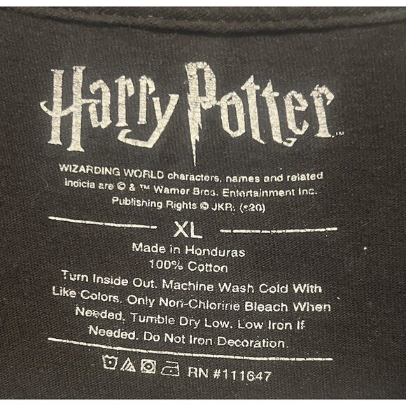 Harry Potter Wizarding World Mens Black Platform 9 3/4 Hogwarts Express Shirt XL - Picture 4 of 4